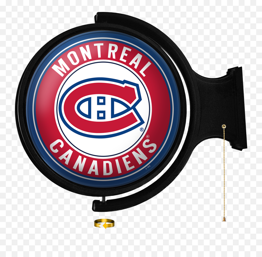 Original Round Rotating Lighted Wall - Language Emoji,Montreal Canadiens Logo