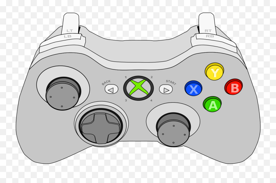 Controller Clipart Drawn Controller Drawn Transparent Free - Xbox 360 Controller Vector Emoji,Xbox Controller Png