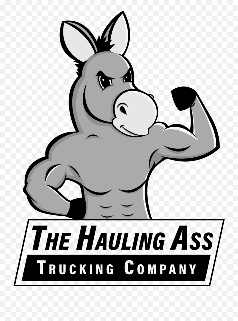 Lisa Cronk Design U2014 The Hauling Ass Trucking Company Logo - Cartoon Trucking Company Logos Emoji,Trucking Company Logos