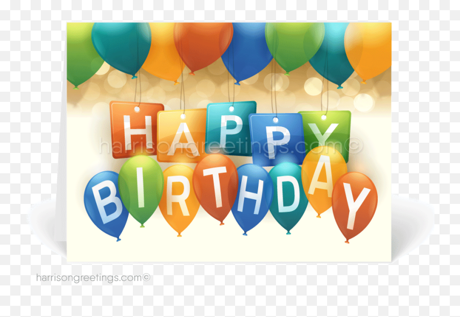 Happy Birthday Logo Design - Balloon Emoji,Birthday Logo