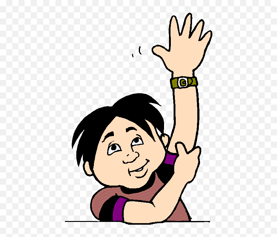 Arms Clipart Wave - Cartoon Raise Your Hand Png Download Raise A Hand Emoji,Cartoon Hand Png