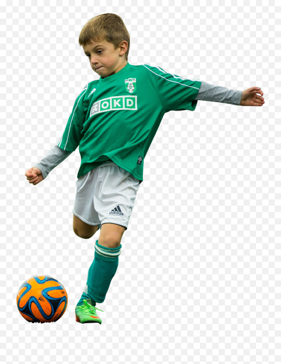 Little Boy Play With Football Png Image - Player Emoji,Football Png
