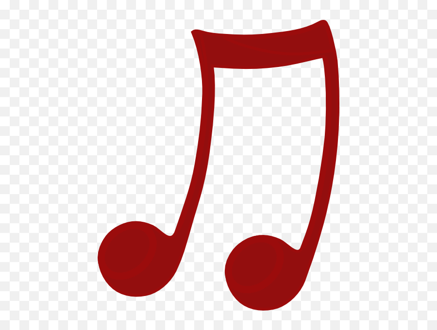 Nota Musical Vermelha Clip Art At Clker - Nota Musical Vermelha Png Emoji,Notas Musicales Png