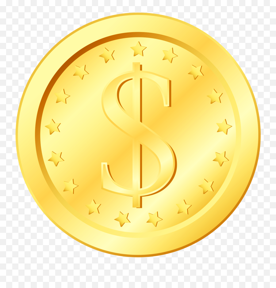 Gold Coins Gold Coins Clip Art Coins - Dollar Gold Coin Png Emoji,Gold Png