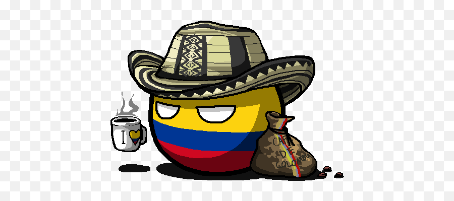 Colombiaball Polandball Wiki Fandom Emoji,Colombian Flag Png