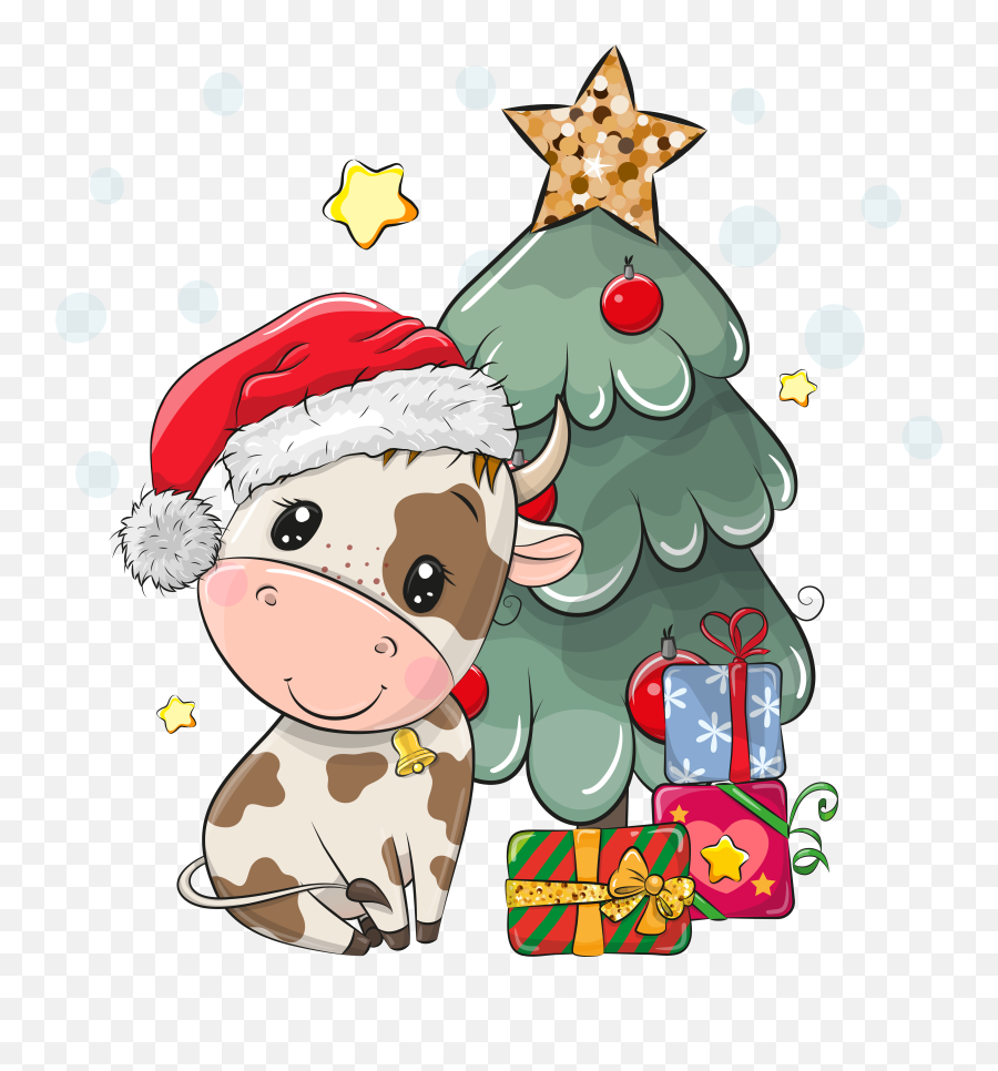 Pin By Marianne Turk On Watercolor Christmas Emoji,Calf Clipart