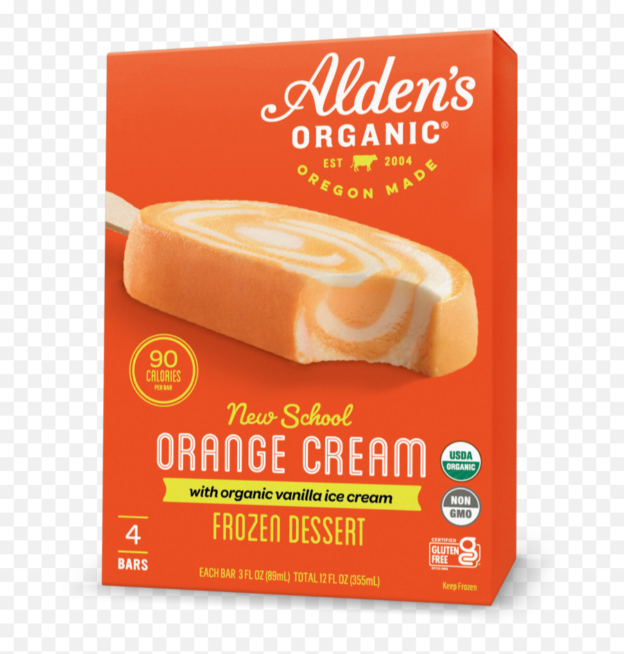 Aldenu0027s Ice Cream - New School Orange Cream Bar Emoji,Cream Png