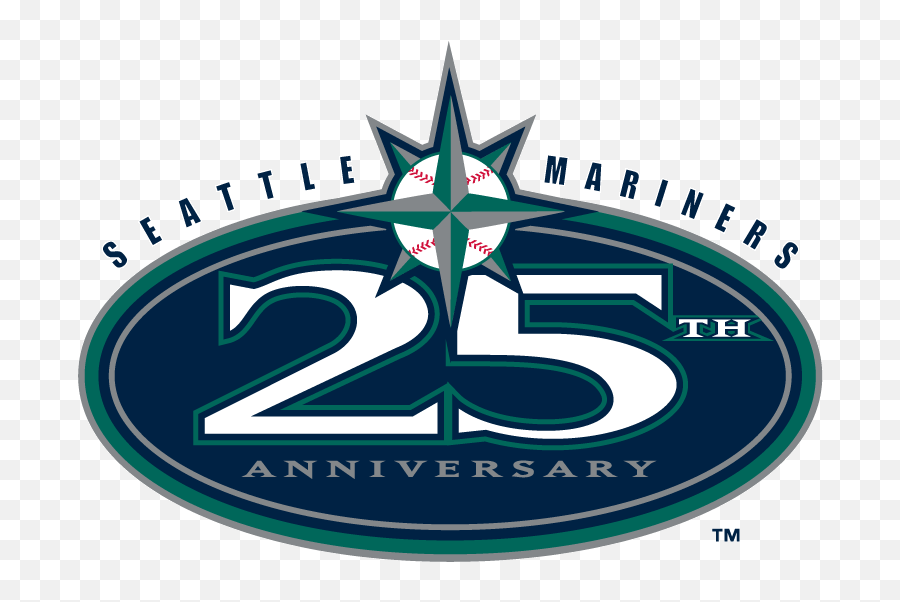 Seattle Mariners Anniversary Logo - Seattle Mariners Emoji,Mariners Logo