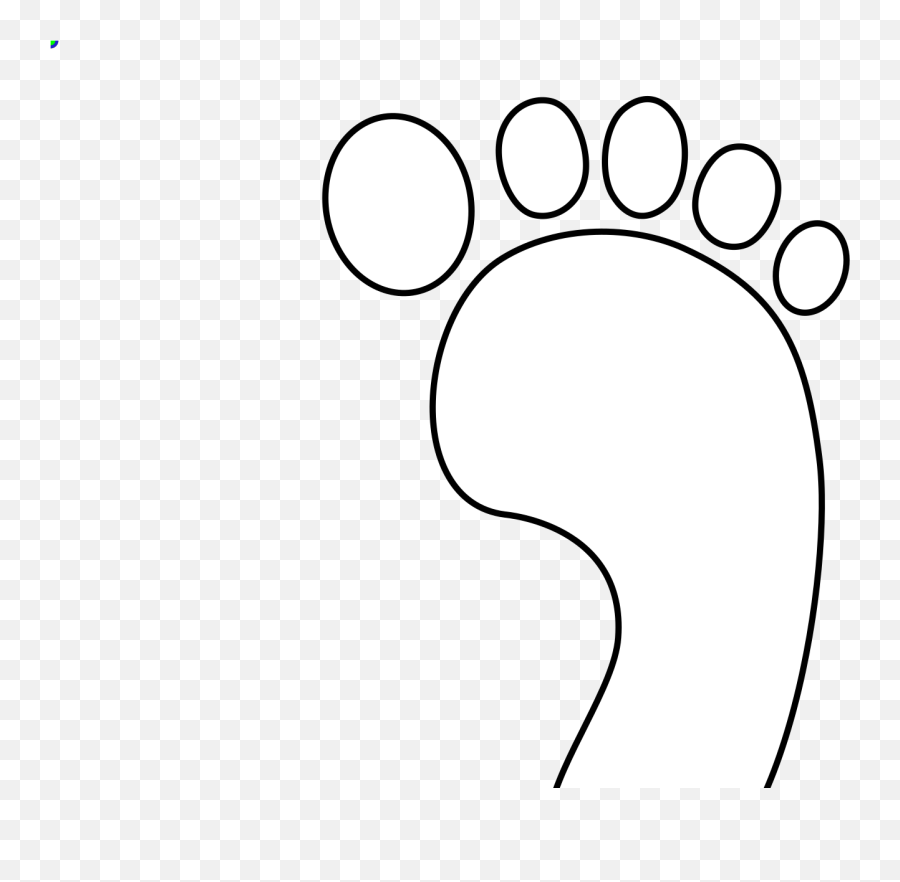 Right Footprint Bw Svg Vector Right Footprint Bw Clip Art Emoji,Footprints Clipart Black And White