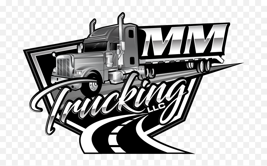 Mm Trucking Llc Logo Design - 48hourslogo Emoji,Semi Logo