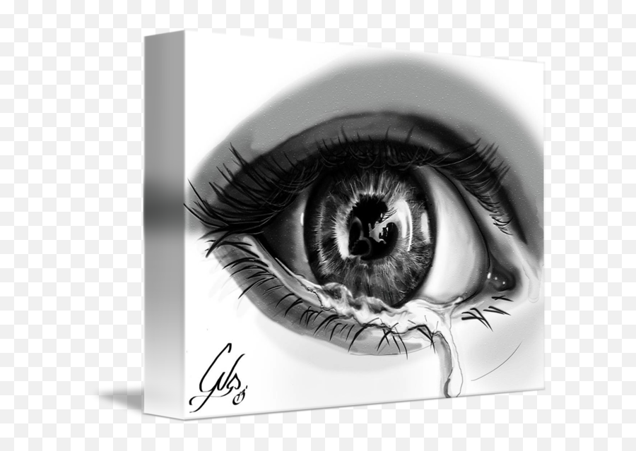 Crying Eye By Colton Nicholas Emoji,Crying Eyes Png