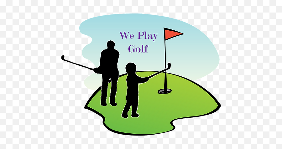 Home We Play Golf Design Emoji,Golf Logo Design
