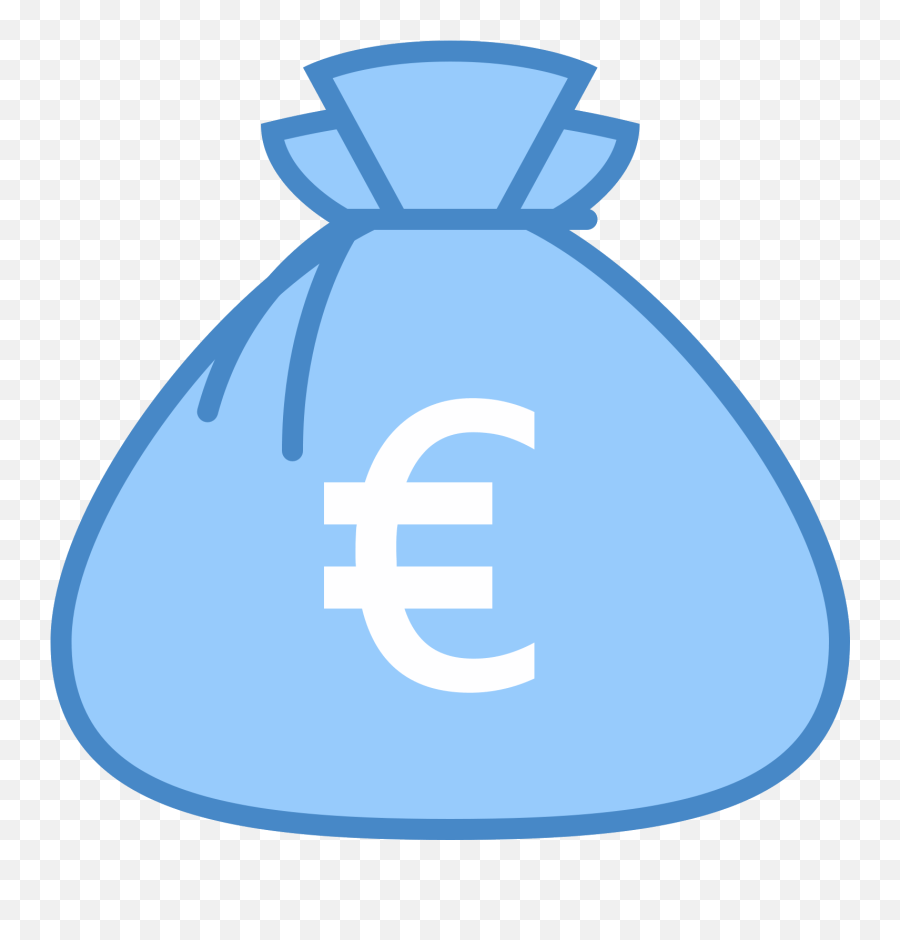 Money Bag Icon Euro Clipart - Money Bag Clipart Euro Emoji,Money Bag Clipart
