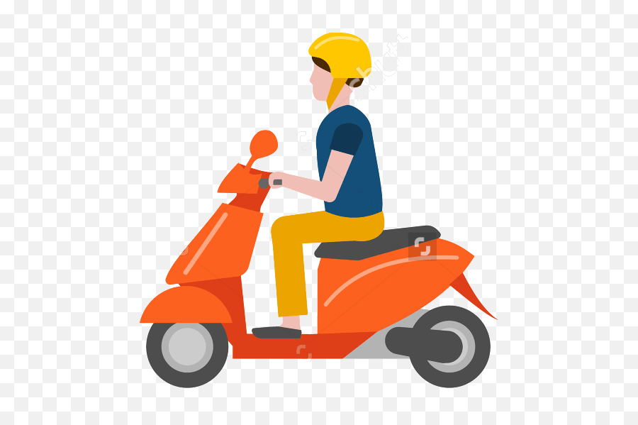 Download Scooter Solo Femme - Two Wheeler Blue Clipart Two Wheeler Clipart Png Emoji,Blue Clipart