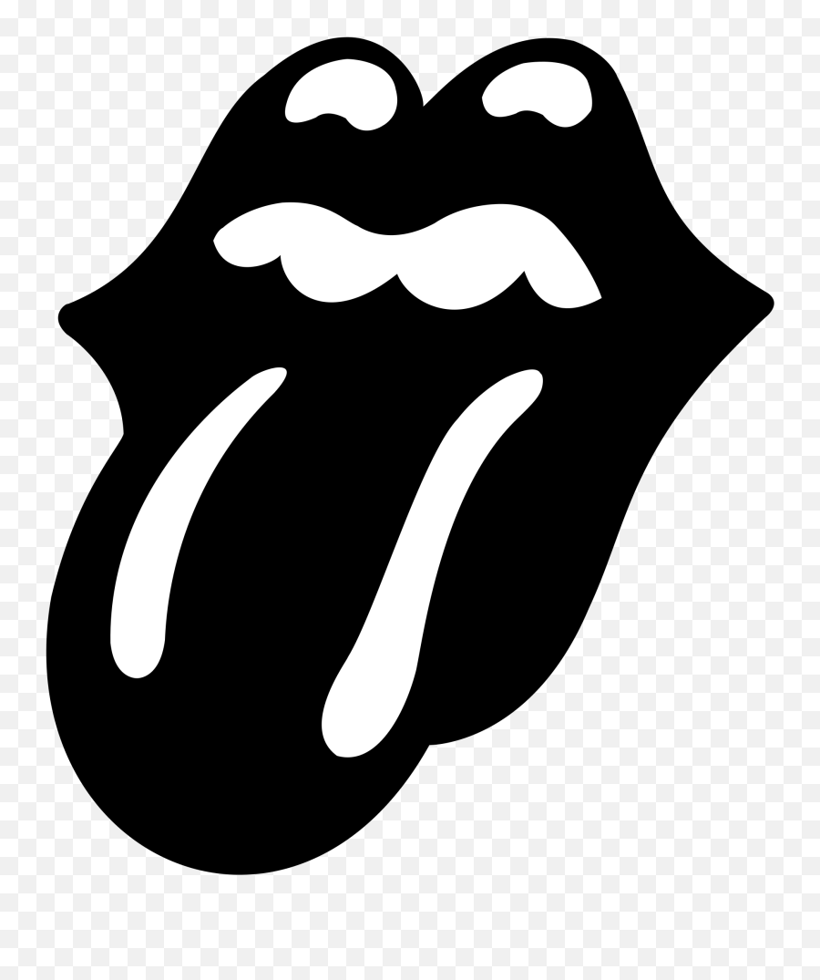 Tongue Clipart Svg - Vector Rolling Stones Logo Emoji,Tongue Clipart