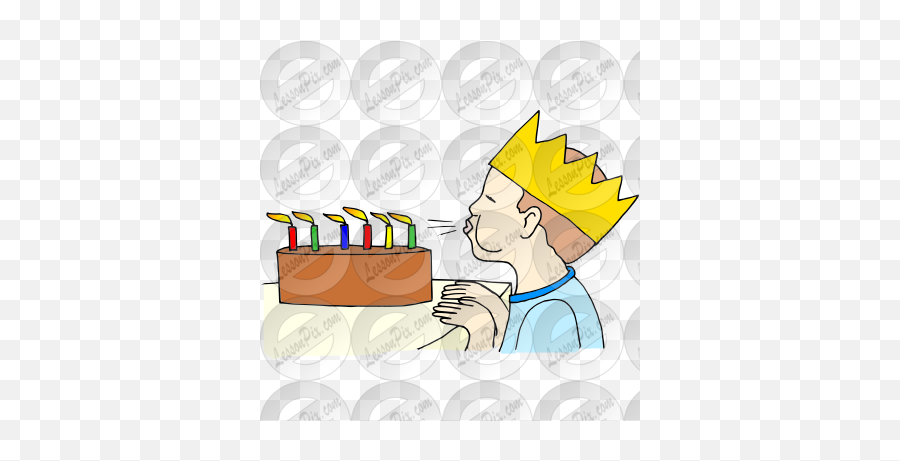 Blowing Candles Picture For Classroom Therapy Use - Great Cake Decorating Supply Emoji,Candles Clipart