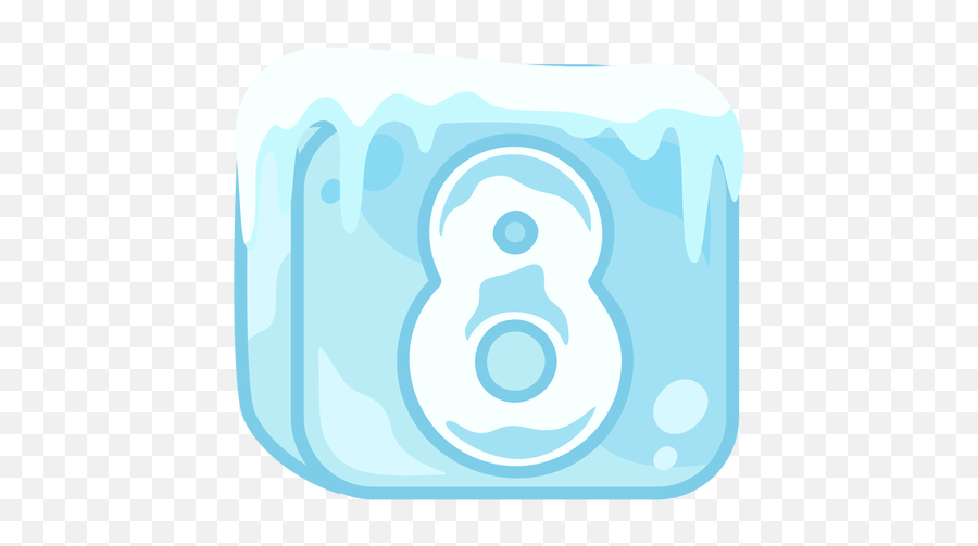 Ice Cube Number 8 Ad Paid Sponsored Number Cube - Numero 8 De Gelo Png Emoji,Ice Cube Clipart