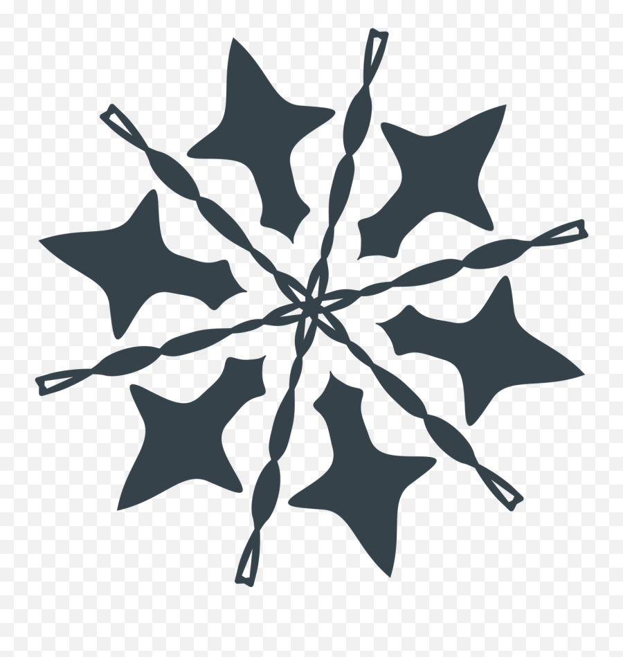 Let It Snow Snowflake - Illustration Clipart Full Size Decorative Emoji,Snowflake Clipart Transparent Background