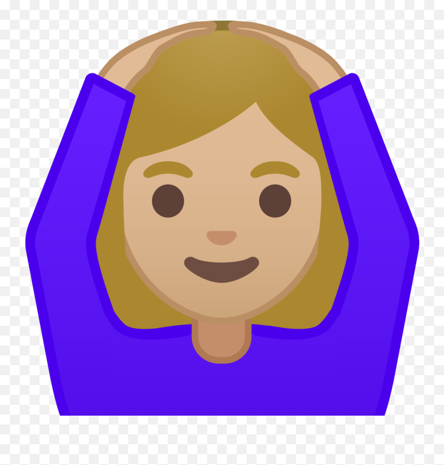 Woman Gesturing Ok Medium Light Skin Tone Icon Noto Emoji,Ok Emoji Png