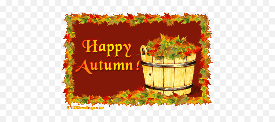 Happy Autumn - Clip Art Library Animated Autumn Emoji,Happy Fall Clipart