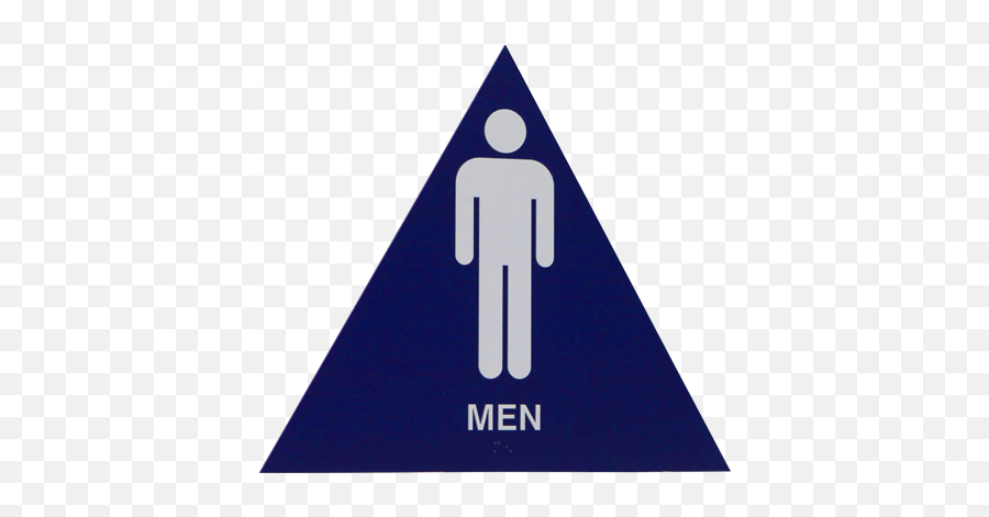 Download Hd Ada Grade 2 Braille Male Triangle Restroom Sign Emoji,Bathroom Sign Png