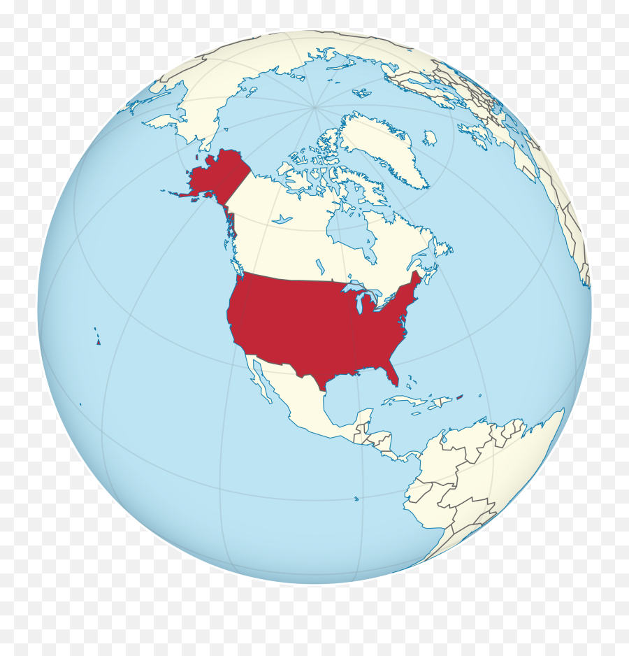 World Map Outline American Centered - Clipart Best Usa On The Globe Emoji,World Map Cliparts