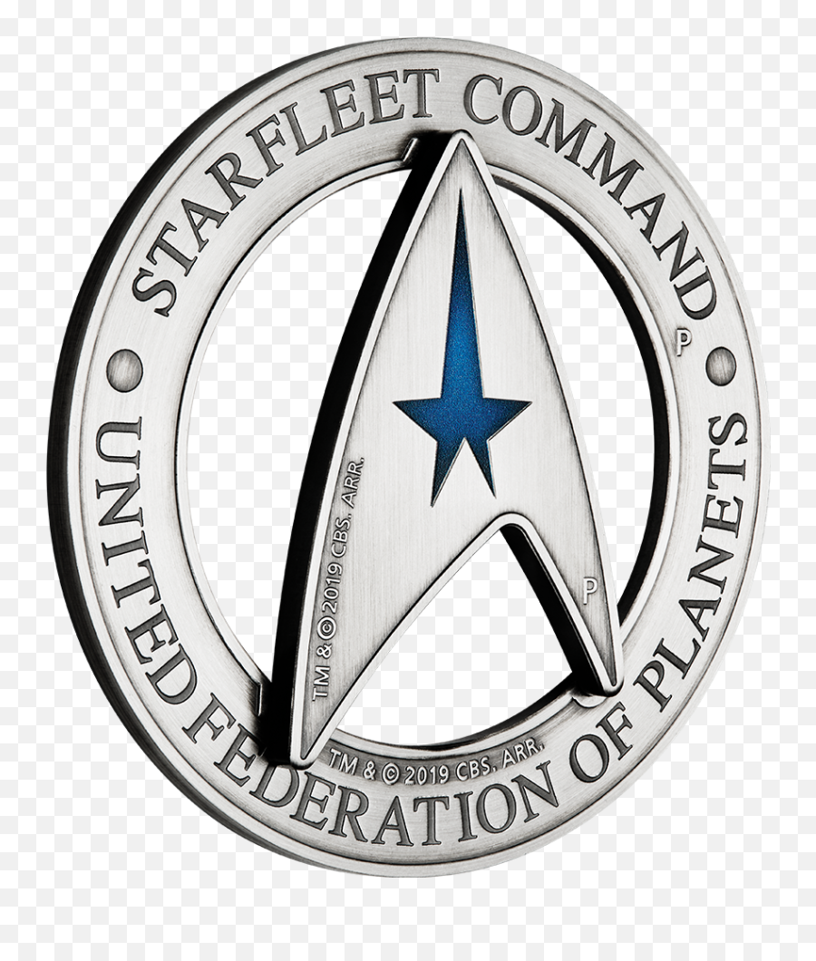 Starfleet Command Emblem - Star Trek Münze Emoji,Starfleet Command Logo