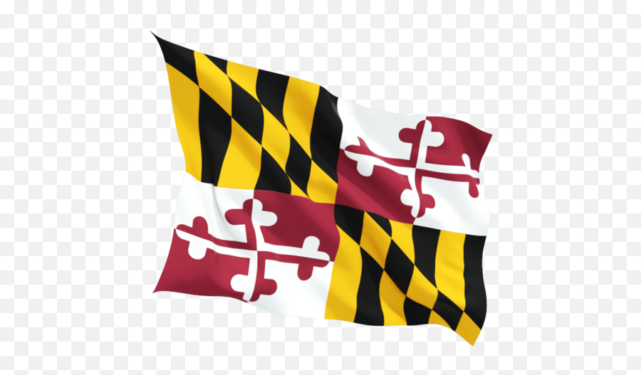 Fluttering Flag - Waving Maryland Flag Vector Emoji,Maryland Flag Png