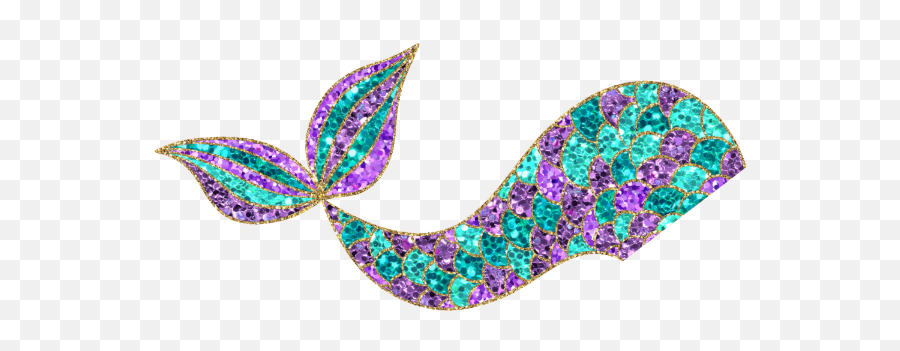 Glitter Mermaid Tail Paper Plates - Aleta De Sirena Fondo De Pantalla Emoji,Mermaid Tail Clipart