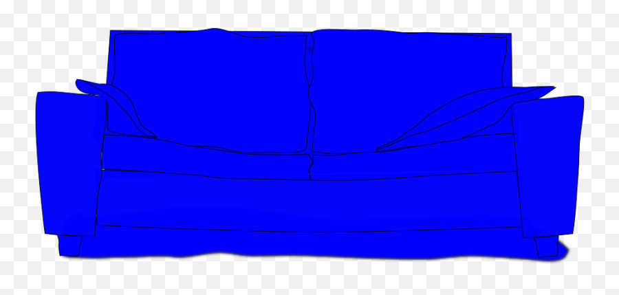 Blue Couch Png Svg Clip Art For Web - Horizontal Emoji,Couch Clipart