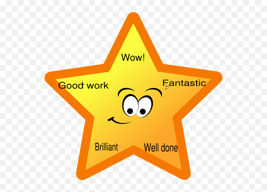 Clipart Of The Golden Star - Reward Bintang Emoji,Gold Clipart
