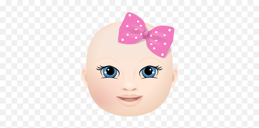 Baby Girl Face Clipart Clipartfest - Clipartbarn Happy Emoji,Baby Girl Clipart