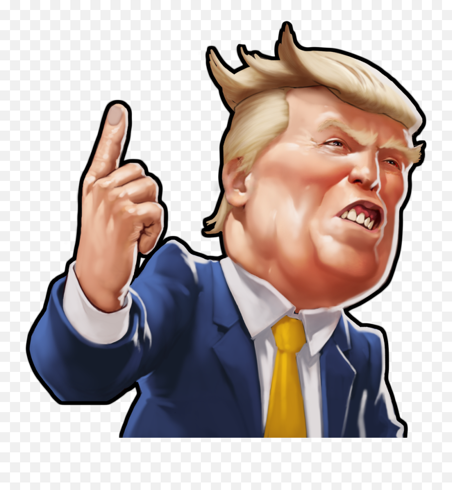 Donald Trump President Of The United - Donald Trump Cartoon Png Emoji,Trump Clipart