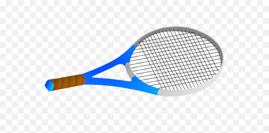 Horizontal Tennis Racquet Clip Art At - Tennis Rocket Clipart Png Emoji,Tennis Racket Clipart