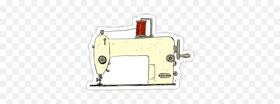 Sewing Machineu0027 Sticker By Taichi In 2021 Sewing Machine - Sewing Machine Feet Emoji,Sewing Machine Clipart