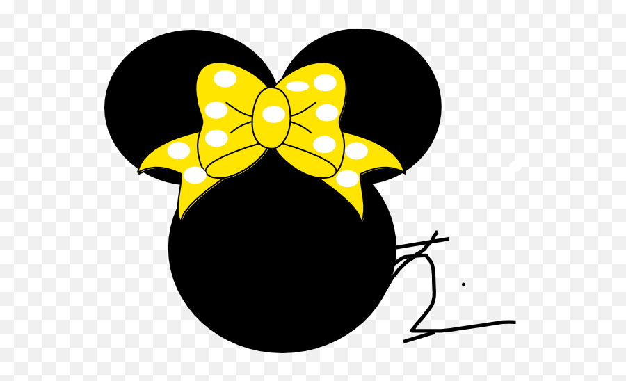 Download Mickey Mouse Ear Hat Clipart - Minnie Mouse Yellow Bow Clipart Emoji,Minnie Mouse Bow Clipart