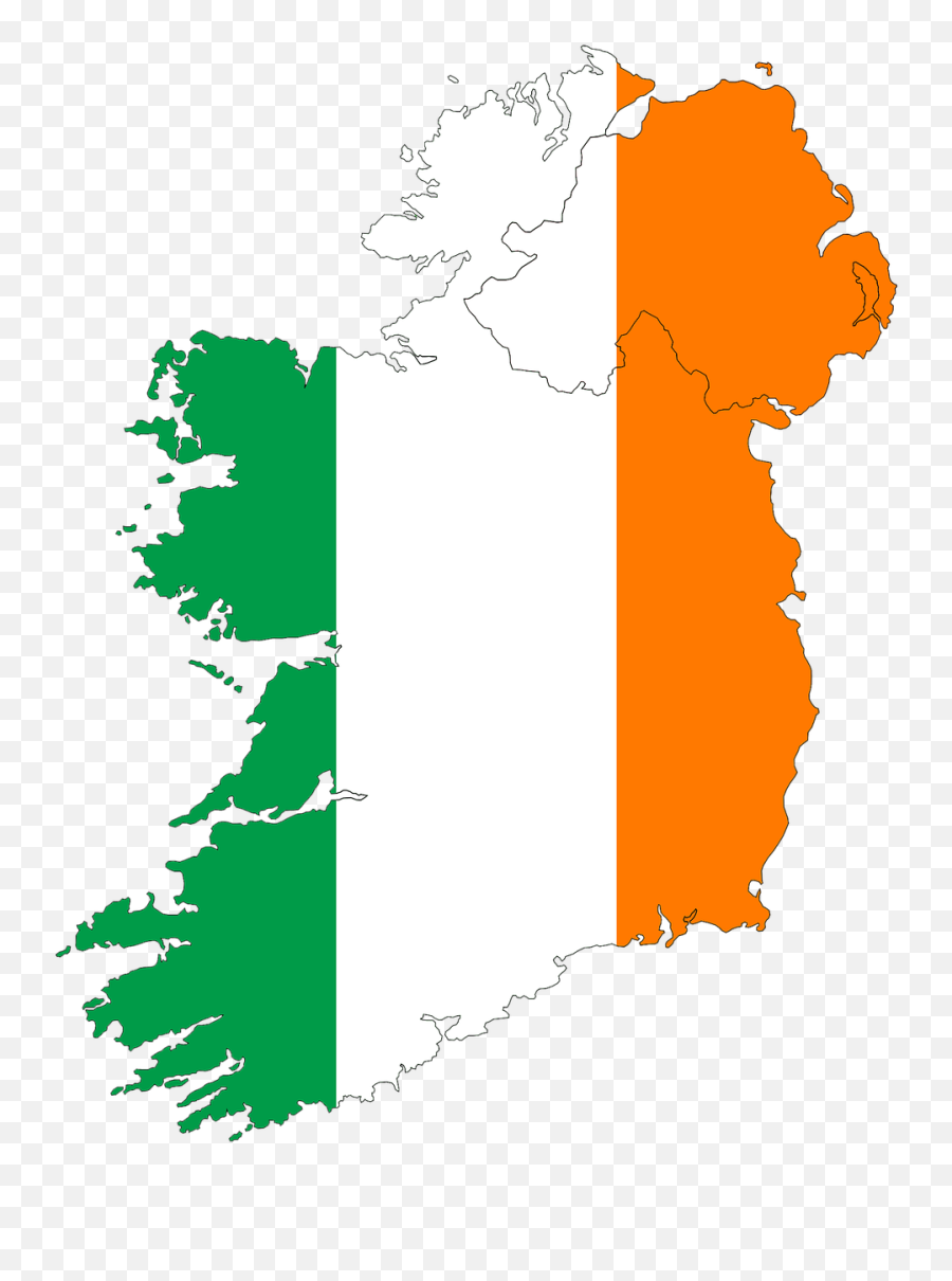 Ireland - Ireland Flag Map Emoji,Irish Clipart