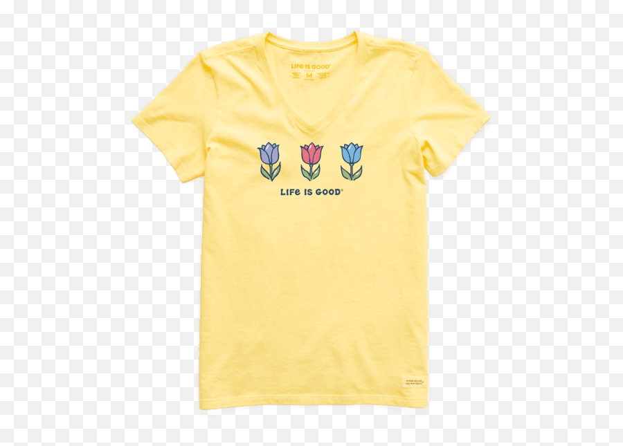 Womenu0027s Graphic Tees Life Is Good Official Website - Life Is Good Flower T Shirts Emoji,Work Shirts With Logo