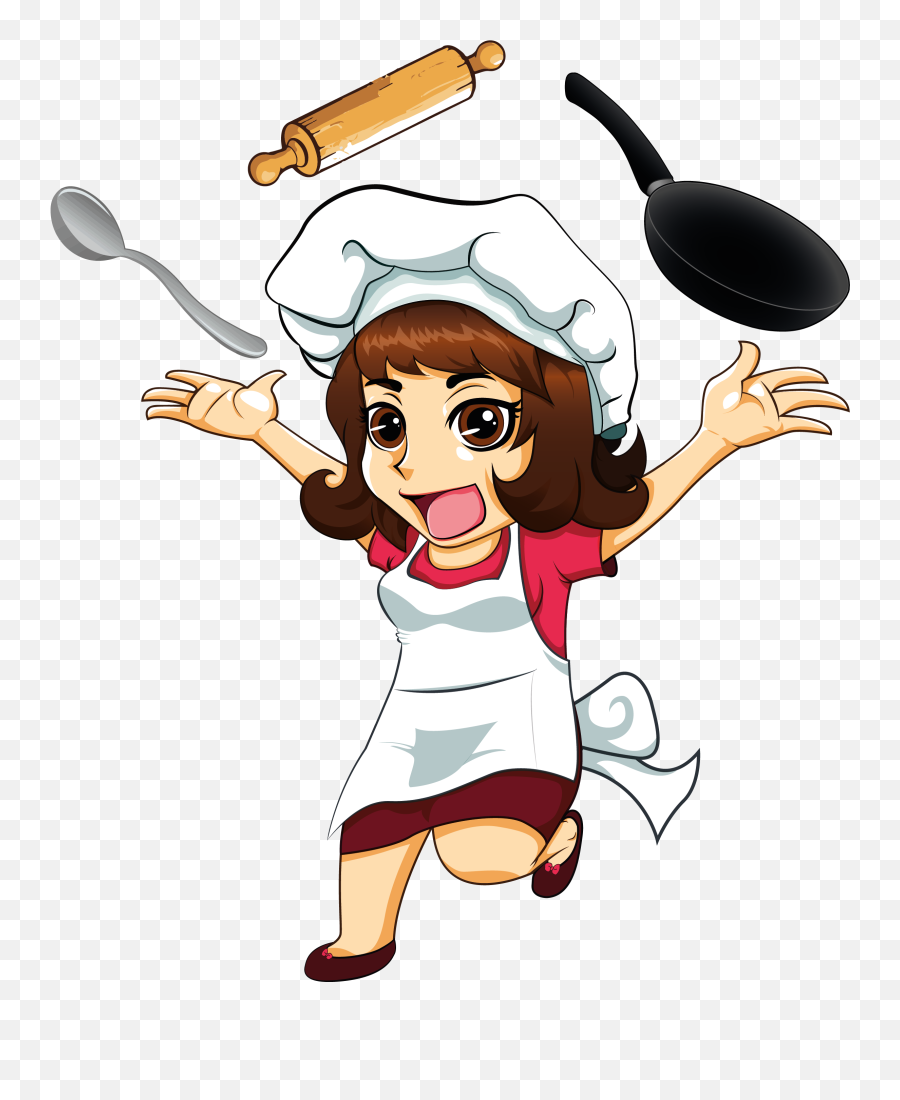 Chef Cooking Cartoon Related Keywords - Chef Cooking Pot Cartoon Emoji,Cooking Png