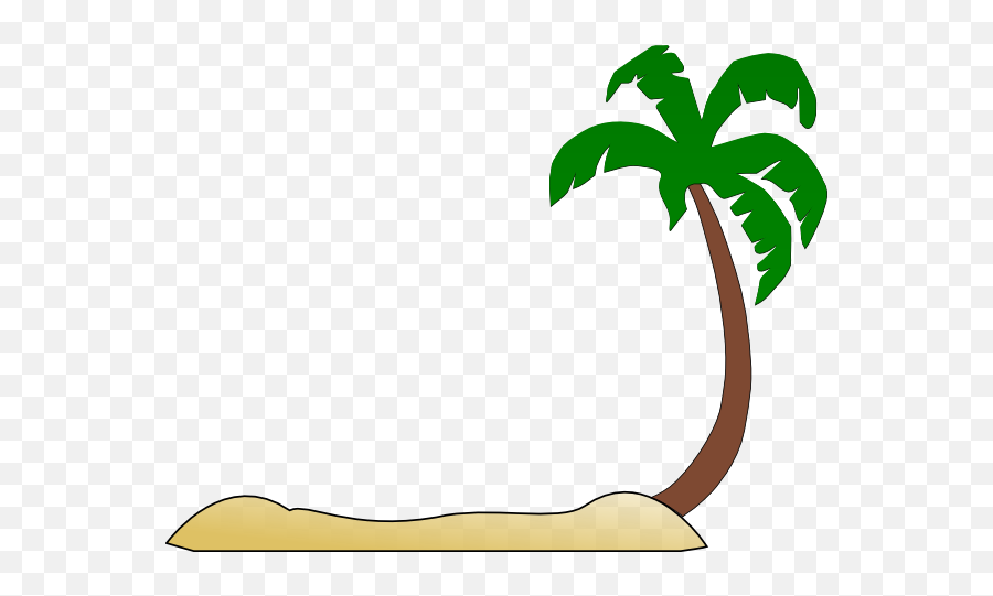 Hawaiian Palm Tree Clip Art Free - Palm Tree With Sand Clip Art Emoji,Palm Tree Clipart
