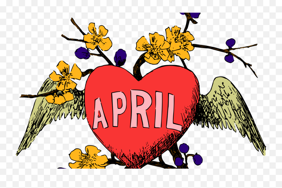Clipart Illustrated Months April Colour - Kata Bulan April Emoji,April Clipart