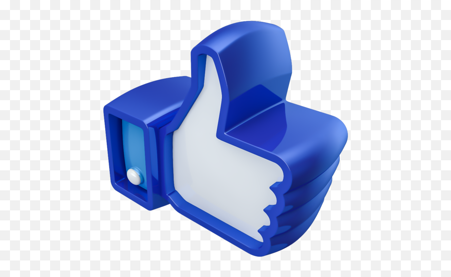 Facebook Like Thumbs Up Free Icon Of 3d Social Logos - Like Facebook 3d Png Emoji,Thumbs Up Logo