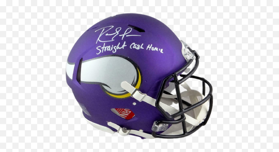 Randy Moss Minnesota Vikings Signed Vikings Full - Sized Speed Authentic Helmet With Insc Bas Coa Revolution Helmets Emoji,Minnesota Vikings Png