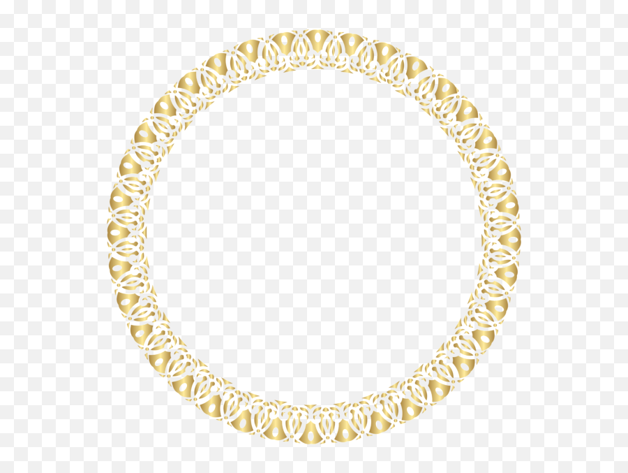 Gold Circle Frame Png Gold Circle Frame Png Transparent - Decorative Emoji,Gold Frame Png