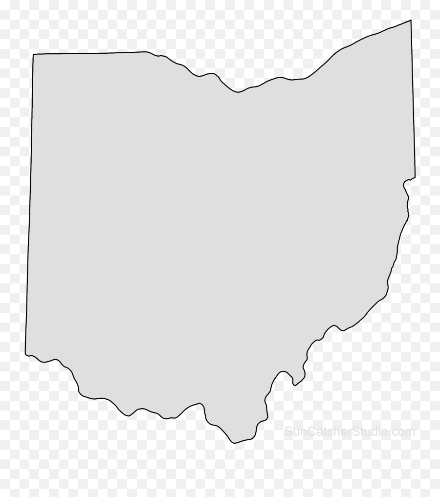 Ohio Map Outline Png Shape State - Ohio Fbla Emoji,Ohio Clipart