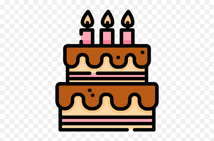 Linecolor Version Svg Birthday Cake Emoji,Birthday Icon Png