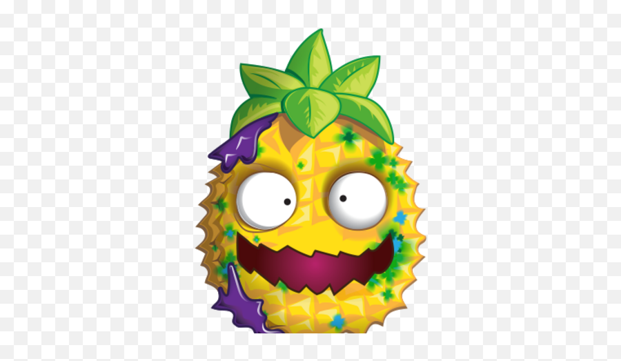 Sour Pineapple Emoji,Cute Pineapple Clipart