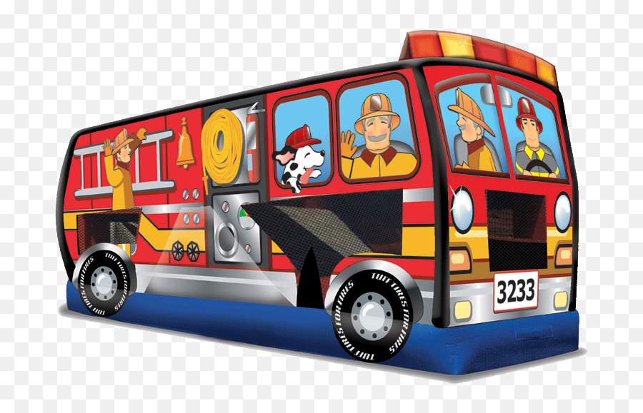Fire Truck Combo Bellau0027s Bouncies Bounce House Rentals Emoji,Dunk Tank Clipart