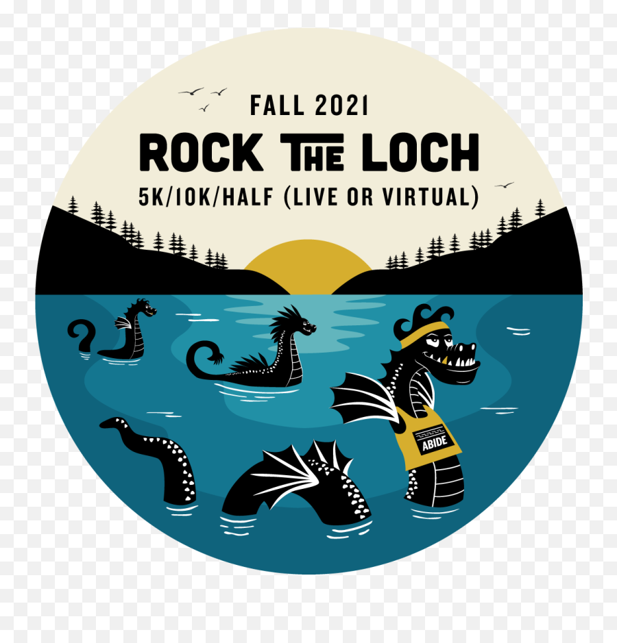 The Rock The Loch 5k10khalf Live Or Virtual On Sun 10 Emoji,Half Sun Png