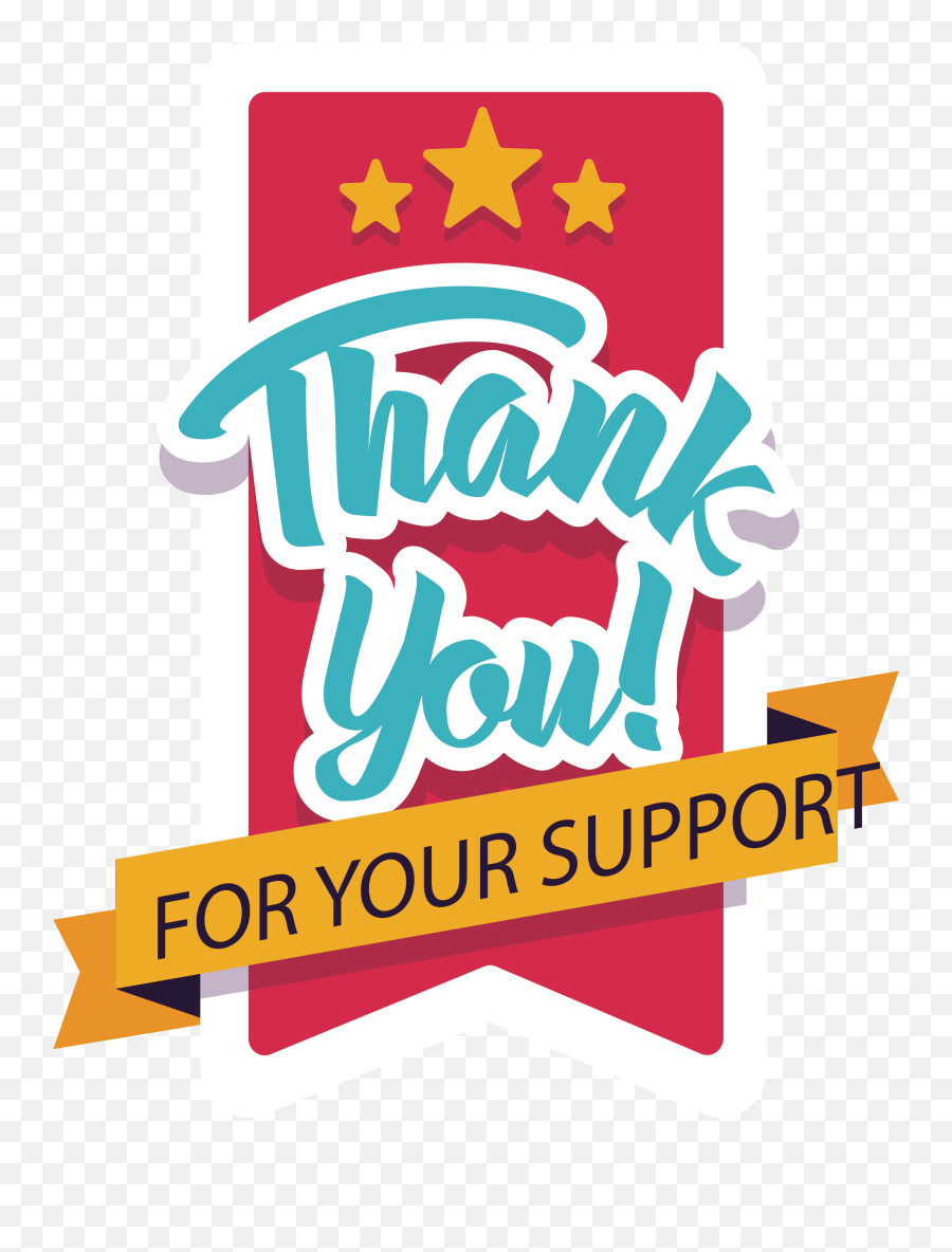 Youtube Clip Art - Thank You For Your Support 2439x3102 Emoji,Thank You Clipart Images